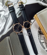 Đồng hồ August Berg Cặp (10140B01LBK - 10232B01LBK) Kính Sapphire - Quartz (Pin) Dây Da - Chính Hãng