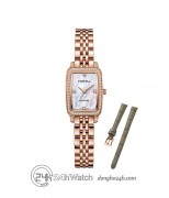Đồng hồ Tophill TE051L.S3237 - Size 19*25mm - Nữ - Kính Sapphire - Quartz (Pin) Dây Kim Loại - Chính Hãng