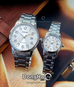 Đồng hồ Casio Cặp (MTP-V002D-7B - LTP-V002D-7B) Quartz (Pin) Dây Kim Loại - Chính Hãng