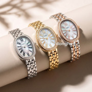 Đồng hồ Saga Stella 72109-RGMWTTR-2 - Nữ - Quartz (Pin) Đính Pha Lê - Mặt Số 28mm x 35mm