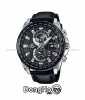 Đồng hồ Casio Edifice World Time EFR-550L-1AV - Nam - Quartz (Pin) Dây Da - Chính Hãng