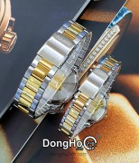 Casio Cặp (MTP-1303SG-7AV - LTP-1303SG-7AV) Quartz (Pin) Dây Kim Loại - Chính Hãng