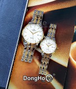 SRWATCH Cặp (SG1076.1202TE - SL1076.1202TE) Kính Sapphire - Quartz (Pin)  Chính Hãng