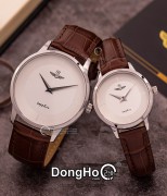 SRWATCH Cặp (SG3004.4102CV - SL3004.4102CV) Kính Sapphire - Quartz (Pin)  Chính Hãng