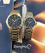 Casio Cặp (MTP-V300G-1AUDF - LTP-V300G-1AUDF) Quartz (Pin) Dây Kim Loại - Chính Hãng
