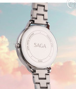 Đồng hồ Saga Chroma Dance 54390-SVCRSV-2 - Nữ - Quartz (Pin) - Mặt Số Đổi Màu - Đính Kim Cương - Size Mặt 34mm