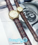 Casio Cặp (MTP-V006GL-9B - LTP-V006GL-9B) Quartz (Pin) Dây Da - Chính Hãng