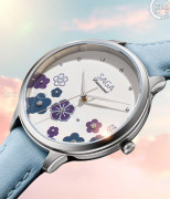 Đồng hồ Saga Chroma Dance 54390-SVCRBL-2 - Nữ - Quartz (Pin) - Mặt Số Đổi Màu - Đính Kim Cương - Size Mặt 34mm