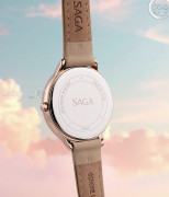 Đồng hồ Saga Chroma Dance 54390-LGCRYL-2 - Nữ - Quartz (Pin) - Mặt Số Đổi Màu - Đính Kim Cương - Size Mặt 34mm