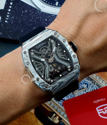 Đồng hồ Tophill Skeleton TUT003G.GB1158 - Nam - Kính Sapphire - Automatic (Tự Động) Dây Nhựa - Chính Hãng - Size 41mm