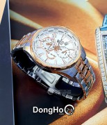 Casio Edifice World Time EFR-304SG-7AV - Nam - Quartz (Pin) Dây Kim Loại - Chính Hãng