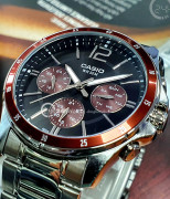 Đồng hồ Casio MTP-1374D-5A - Nam - Quartz (Pin) Dây Kim Loại - Chính Hãng - Size 43.5mm