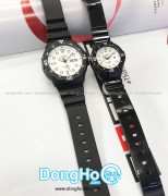 Casio Cặp (MRW-200H-7E - LRW-200H-7E) Quartz (Pin) Dây Cao Su - Chính Hãng