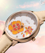 Đồng hồ Saga Chroma Dance 54390-LGWTYL-2 - Nữ - Quartz (Pin) - Mặt Số Đổi Màu - Đính Pha Lê - Size Mặt 34mm