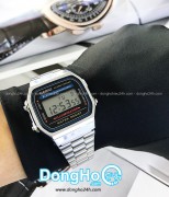 Đồng hồ Casio Digital A168WA-1WDF - Unisex - Quartz (Pin) Dây Kim Loại - Chính Hãng - Size Mặt 36.3*38.6mm