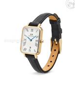 Đồng hồ Daniel Wellington Quadro Roman Numerals Date Sheffield DW00100865 - Nữ - Quartz (Pin) Dây Da - Chính Hãng - Size Mặt 20*26mm