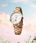 Đồng hồ Saga Chroma Dance 54390-LGCRLG-2 - Nữ - Quartz (Pin) - Mặt Số Đổi Màu - Đính Kim Cương - Size Mặt 34mm