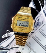 Đồng hồ Casio Digital A168WG-9WDF - Unisex - Quartz (Pin) Dây Kim Loại - Chính Hãng
