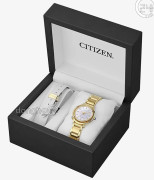 Đồng hồ Citizen EM1092-64D - Nữ - Kính Sapphire - Eco-Drive (Năng Lượng Ánh Sáng) Dây Kim Loại - Chính Hãng - Size 31.2mm