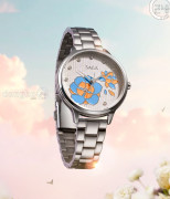 Đồng hồ Saga Chroma Dance 54390-SVWTSV-2 - Nữ - Quartz (Pin) - Mặt Số Đổi Màu - Đính Pha Lê - Size Mặt 34mm