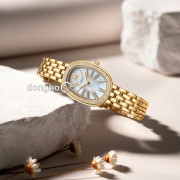 Đồng hồ Saga Stella 72109-GPMWGP-2 - Nữ - Quartz (Pin) Đính Pha Lê - Mặt Số 28mm x 35mm