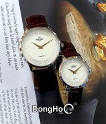 SRWATCH Cặp (SG3004.4102CV - SL3004.4102CV) Kính Sapphire - Quartz (Pin)  Chính Hãng