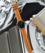 Đồng hồ August Berg 10140A11LBN20 - Nam - Kính Sapphire - Quartz (Pin) Dây Da - Chính Hãng - Size 40mm