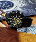 Đồng hồ Casio Edifice EFR-539BK-1AV - Nam - Quartz (Pin) Dây Kim Loại - Chính Hãng - Size 49.5mm