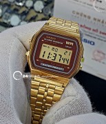 Đồng hồ Casio Digital A159WGEA-5DF - Unisex - Quartz (Pin) Dây Kim Loại - Chính Hãng