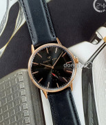 Đồng hồ August Berg 10140B01LBK - Nam - Kính Sapphire - Quartz (Pin) Dây Da - Chính Hãng - Size 40mm