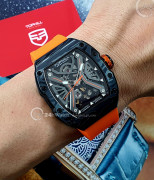 Đồng hồ Tophill Skeleton TUT003G.GR8158 - Nam - Kính Sapphire - Automatic (Tự Động) Dây Nhựa - Chính Hãng - Size 41mm