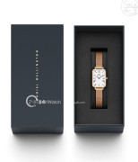 Đồng hồ Daniel Wellington quadro Roman Numerals Melrose DW00100687 - Nữ - Quartz (Pin) Dây Kim Loại - Chính Hãng - Size 26mm