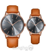 Đồng hồ August Berg Cặp (10140A09LBN20 - 10232A09LBN20) Kính Sapphire - Quartz (Pin) Dây Da - Chính Hãng
