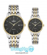 SRWATCH Cặp (SG1073.1201TE - SL1073.1201TE) Kính Sapphire - Quartz (Pin)  Chính Hãng