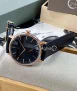 Đồng hồ August Berg 10140B01LBK - Nam - Kính Sapphire - Quartz (Pin) Dây Da - Chính Hãng - Size 40mm
