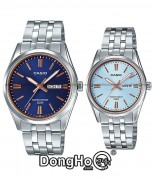 Casio Cặp (MTP-1335D-2A2V - LTP-1335D-2AV) Quartz (Pin) Dây Kim Loại - Chính Hãng