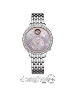 Đồng hồ Saga Dancing Heart 53766-SVSVSV-2 - Nữ - Kính Cứng - Quartz (Pin) Đính Đá Pha Lê - Mặt Số 34mm