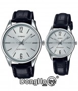 Casio Cặp (MTP-V005L-7BUDF - LTP-V005L-7BUDF) Quartz (Pin) Dây Da - Chính Hãng
