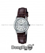 Casio Cặp (MTP-V002L-7B2UDF - LTP-V002L-7B2UDF) Quartz (Pin) Dây Da - Chính Hãng
