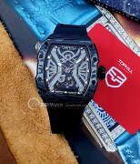 Đồng hồ Tophill Skeleton TUT003G.GB8158 - Nam - Kính Sapphire - Automatic (Tự Động) Dây Nhựa - Chính Hãng - Size 41mm