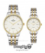 SRWATCH Cặp (SG1076.1202TE - SL1076.1202TE) Kính Sapphire - Quartz (Pin)  Chính Hãng