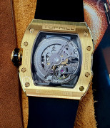 Đồng hồ Tophill Skeleton TUT003G.GB2158 - Nam - Kính Sapphire - Automatic (Tự Động) Dây Nhựa - Chính Hãng - Size 41mm