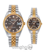 Đồng hồ Olym Pianus Cặp (OP89322GSR-N - OP68322L29SR-N) Kính Sapphire - Quartz (Pin) Dây Kim Loại - Chính Hãng - Size Mặt (40mm - 30mm)