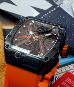 Đồng hồ Tophill Skeleton TUT003G.GR8158 - Nam - Kính Sapphire - Automatic (Tự Động) Dây Nhựa - Chính Hãng - Size 41mm