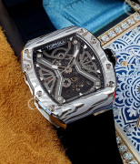 Đồng hồ Tophill Skeleton TUT003G.GB1158 - Nam - Kính Sapphire - Automatic (Tự Động) Dây Nhựa - Chính Hãng - Size 41mm