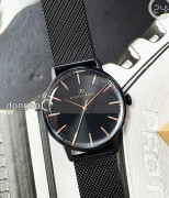 Đồng hồ August Berg 10240F01MBK - Nam - Kính Sapphire - Quartz (Pin) Dây Kim Loại - Chính Hãng - Size 40mm