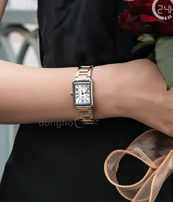Đồng hồ Koi Tank K005.103.091.50.01.03 - Nữ - Kính Sapphire - Quartz (Pin) Dây Kim Loại - Mặt Số 30*21.5mm