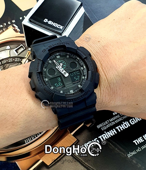 Đồng hồ Casio G-Shock GA-100MB-1A - Nam - Quartz (Pin) Dây Nhựa - Chính Hãng