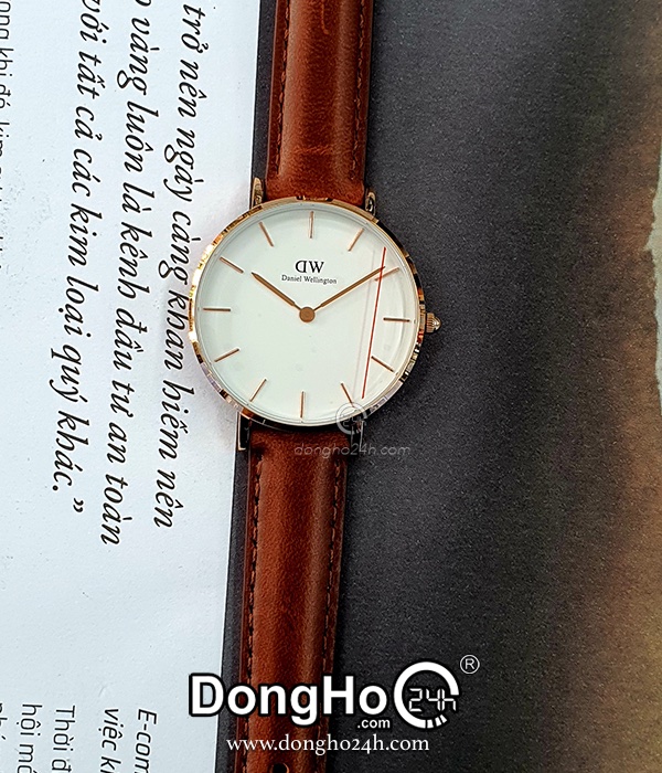 Daniel Wellington Petite St Mawes Size 32mm DW00100175 N Quartz Pin Day Da Chinh Hang