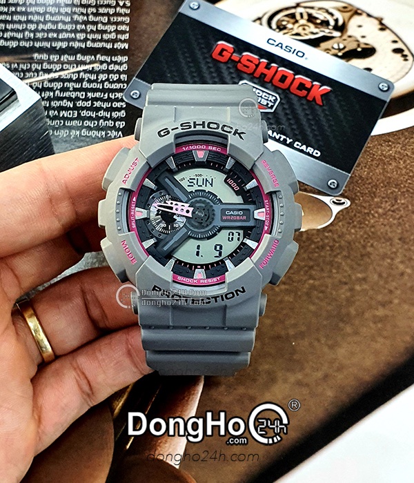 レアカラー)' G-SHOCK GA-110TS グレー/ピンク
